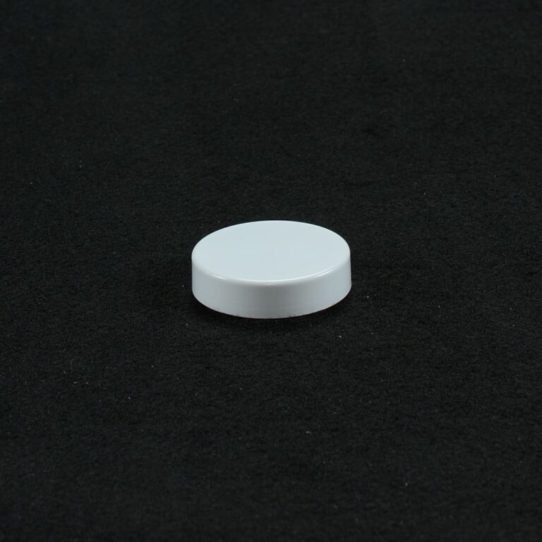 Tappo bianco lucido Ø 48 con guarnizione in polespan