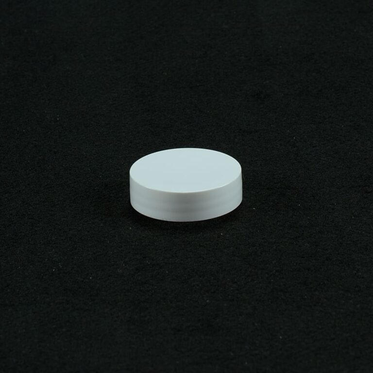 Tappo bianco lucido Ø 48 per vaso vetro trasparente